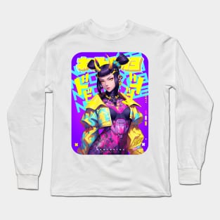 STREET FIGHTER 🟡🟪 JURI HAN - YELLOW DEVIL 🟪🟡 ANIME MANGA GAMING - FIGHTING GAME CULTURE Long Sleeve T-Shirt